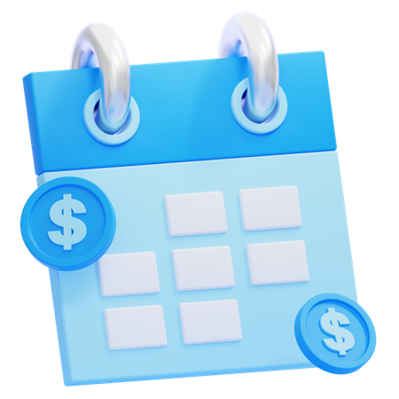 Calendário de negócios  3D Icon