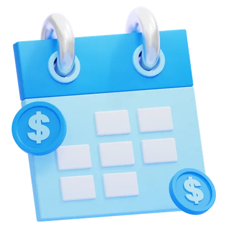 Calendário de negócios  3D Icon