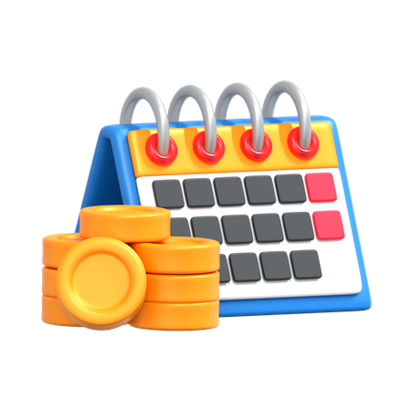 Calendário de negócios  3D Icon