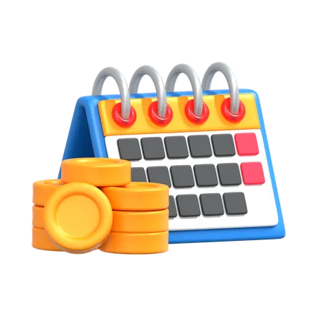 Calendário de negócios  3D Icon