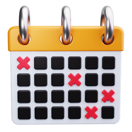 Calendário de negócios  3D Icon