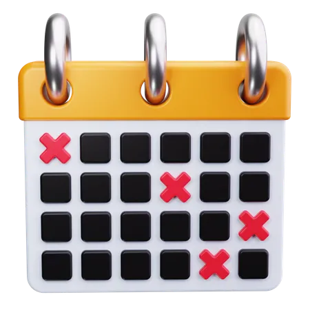 Calendário de negócios  3D Icon