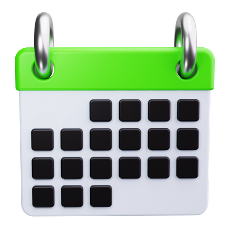 Calendário de negócios  3D Icon