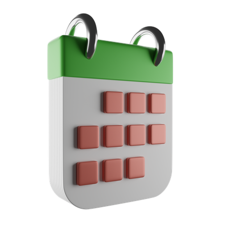 Calendário de negócios  3D Icon