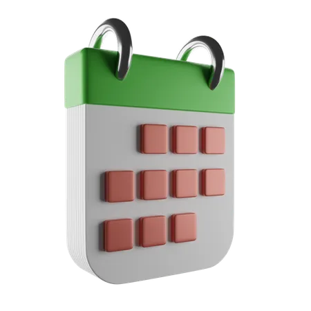 Calendário de negócios  3D Icon