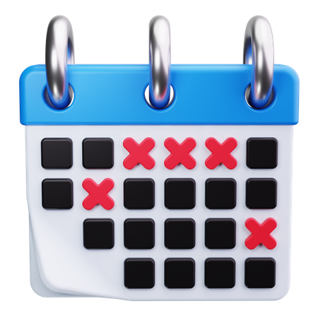 Calendário de negócios  3D Icon