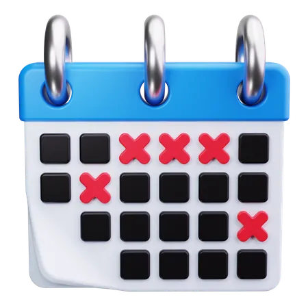 Calendário de negócios  3D Icon