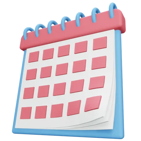 Calendário de negócios  3D Illustration