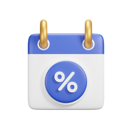 Calendario de ofertas  3D Icon