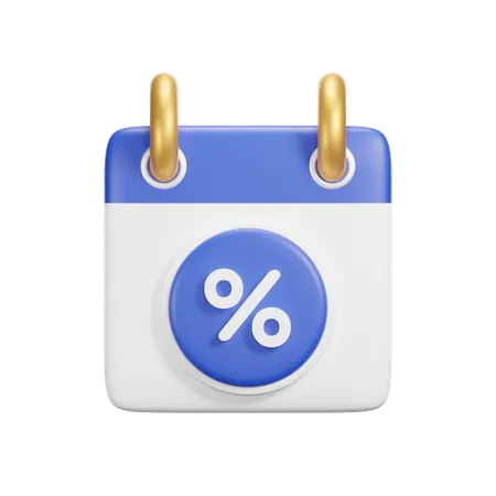 Calendario de ofertas  3D Icon