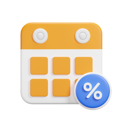 Calendario de ofertas  3D Icon