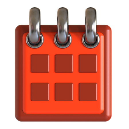 Calendário de outono  3D Icon