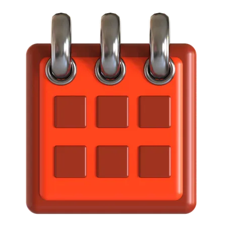 Calendário de outono  3D Icon