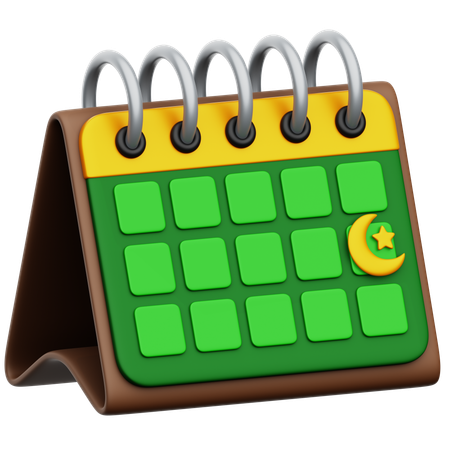 Calendario de Ramadán  3D Icon