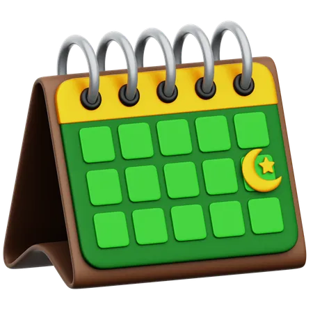 Calendario de Ramadán  3D Icon