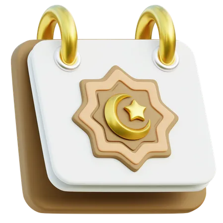 Calendario ramadán  3D Icon