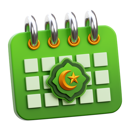 Calendario de Ramadán  3D Icon