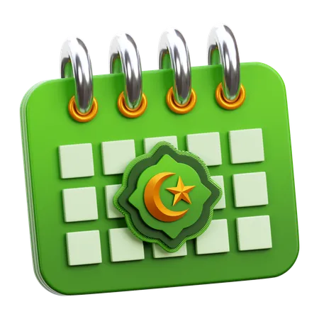 Calendario de Ramadán  3D Icon