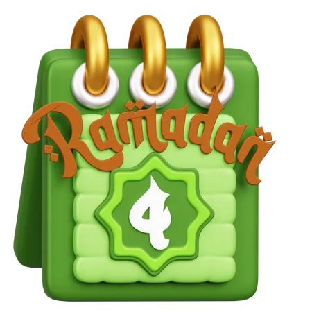 Calendario de Ramadán  3D Icon