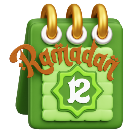 Calendario de Ramadán  3D Icon