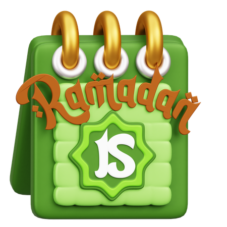 Calendario de Ramadán  3D Icon