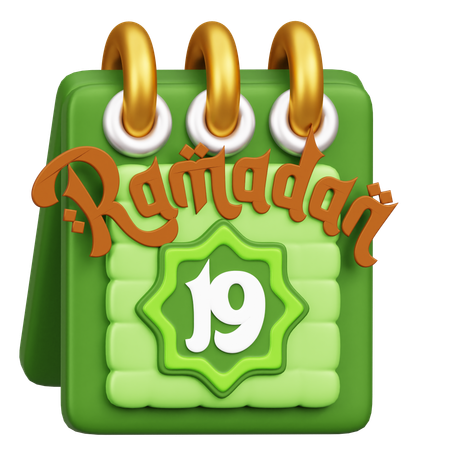 Calendario de Ramadán  3D Icon