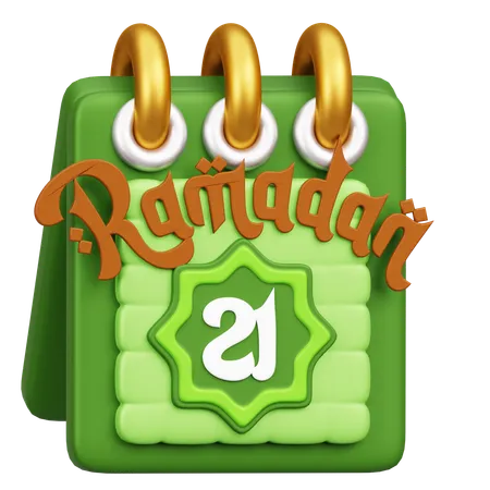 Calendario de Ramadán  3D Icon