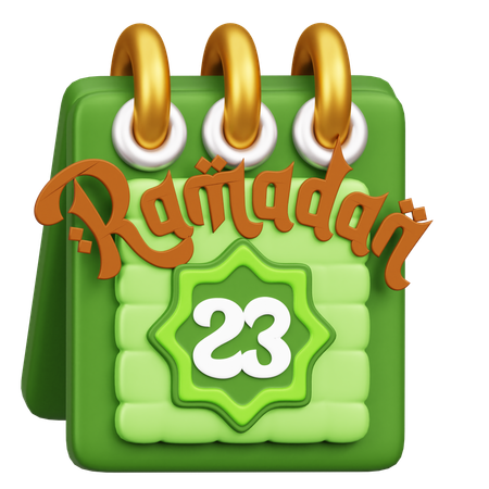 Calendario de Ramadán  3D Icon