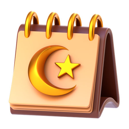 Calendario de Ramadán  3D Icon