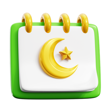 Calendario de Ramadán  3D Icon
