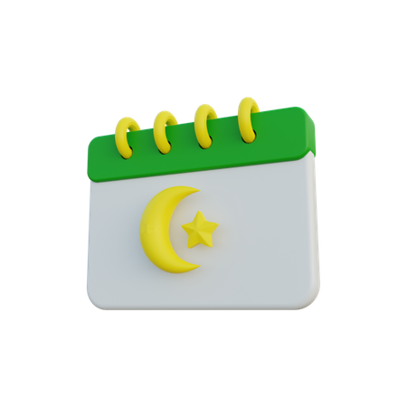 Calendario de Ramadán  3D Icon