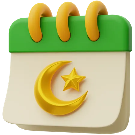 Calendario de Ramadán  3D Icon