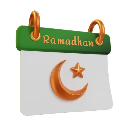 Calendario de Ramadán  3D Icon