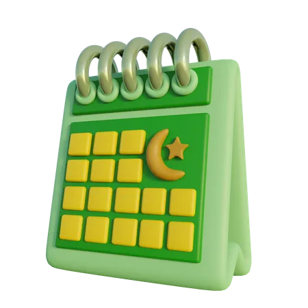 Calendario de Ramadán  3D Icon