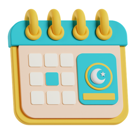 Calendario de Ramadán  3D Icon