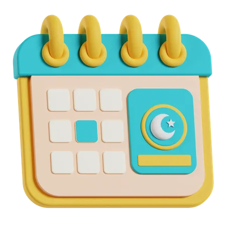 Calendario de Ramadán  3D Icon