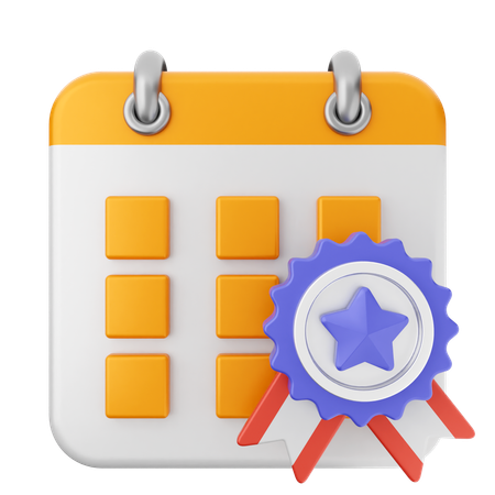 Calendário de recompensas  3D Icon