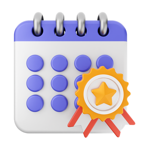 Calendário de recompensas  3D Icon