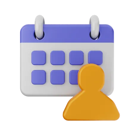 Calendario de reuniones  3D Icon