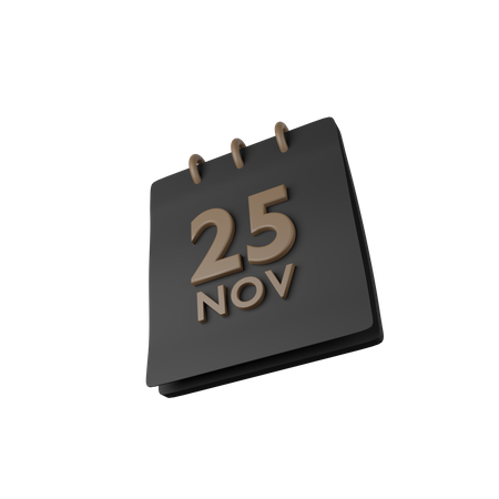 Calendário da sexta-feira negra  3D Icon