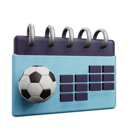 Calendário de torneio de futebol  3D Icon