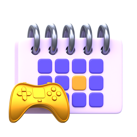 Calendario de torneos de juegos  3D Icon