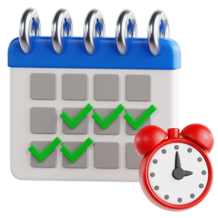 Calendario de vacaciones  3D Icon