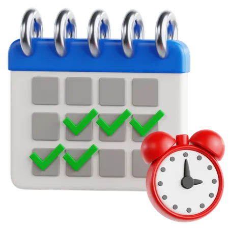 Calendario de vacaciones  3D Icon