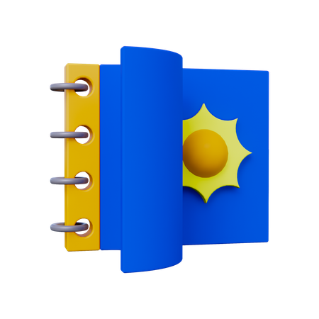 Calendário de verão  3D Icon