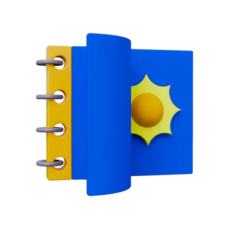 Calendário de verão  3D Icon