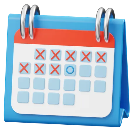 Calendario de viaje  3D Icon