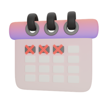 Programação de meta diária do calendário não implementada  3D Icon