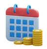 calendario de dinero