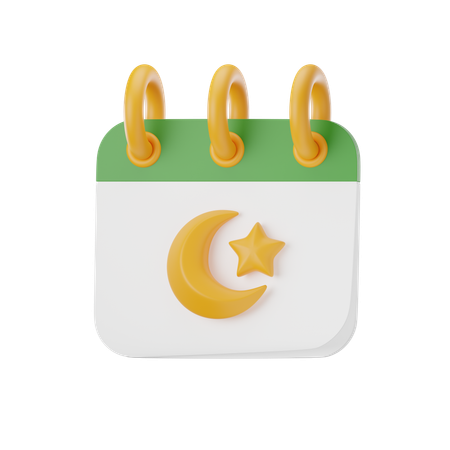 Calendário do Ramadã  3D Icon